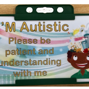 I'm Autistic Awareness ID-kaart en sleutelkoord