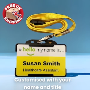 Hello My Name Is ID Card Personalisiertes Namensschild mit Namensschild