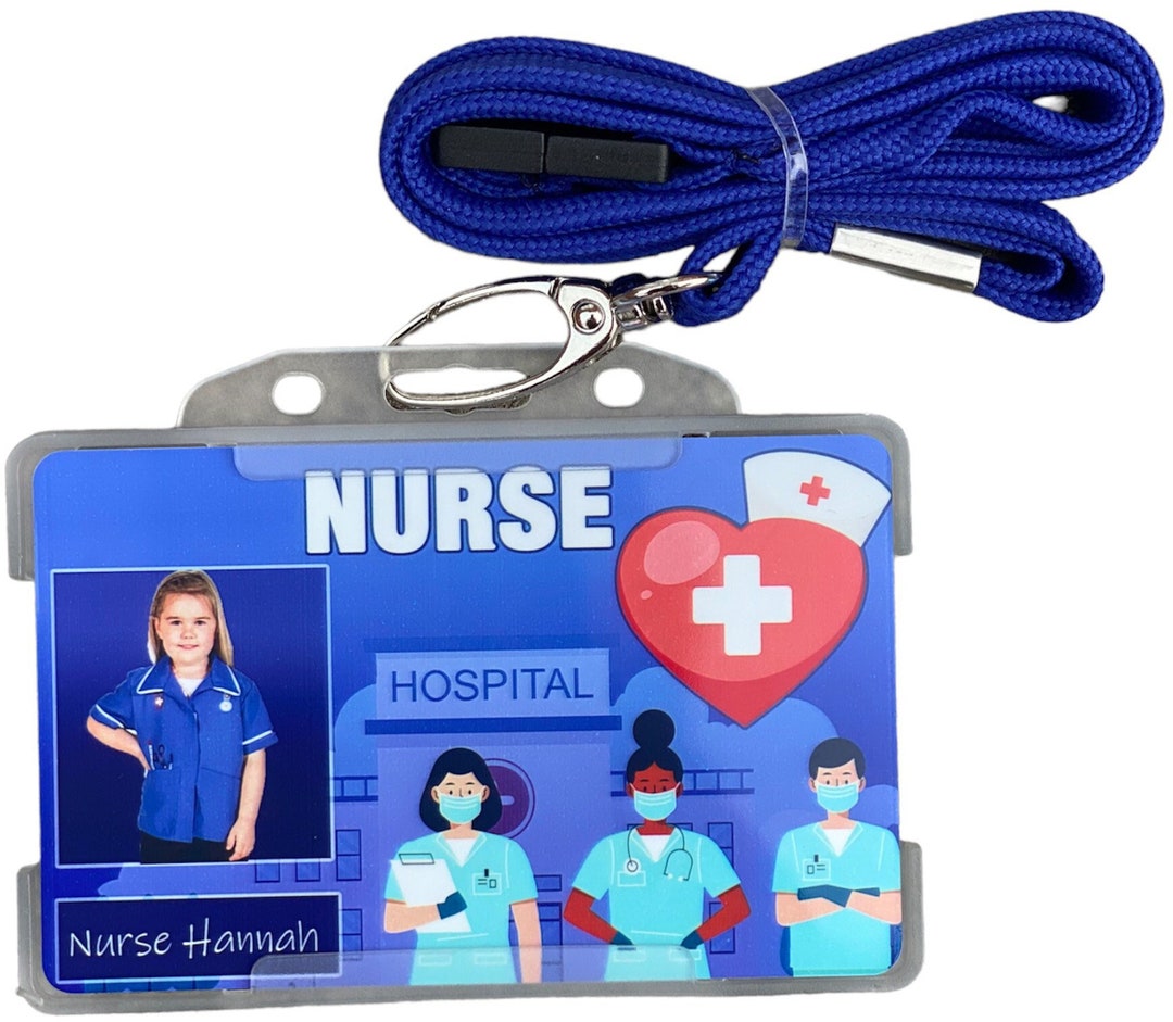 Roleplay Id Children / Child Nurse Roleplay ID Card With Blue Lanyard ...