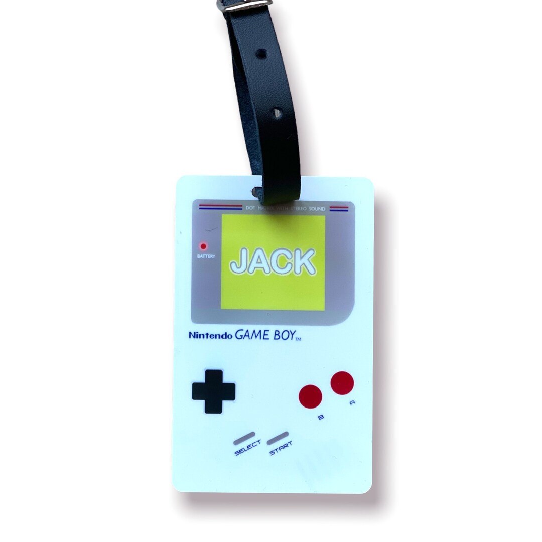 Personalised Gamers Game Boy Luggage / Bag Tag Etsy