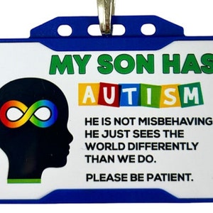 Mi hijo tiene tarjeta y soporte para autismo