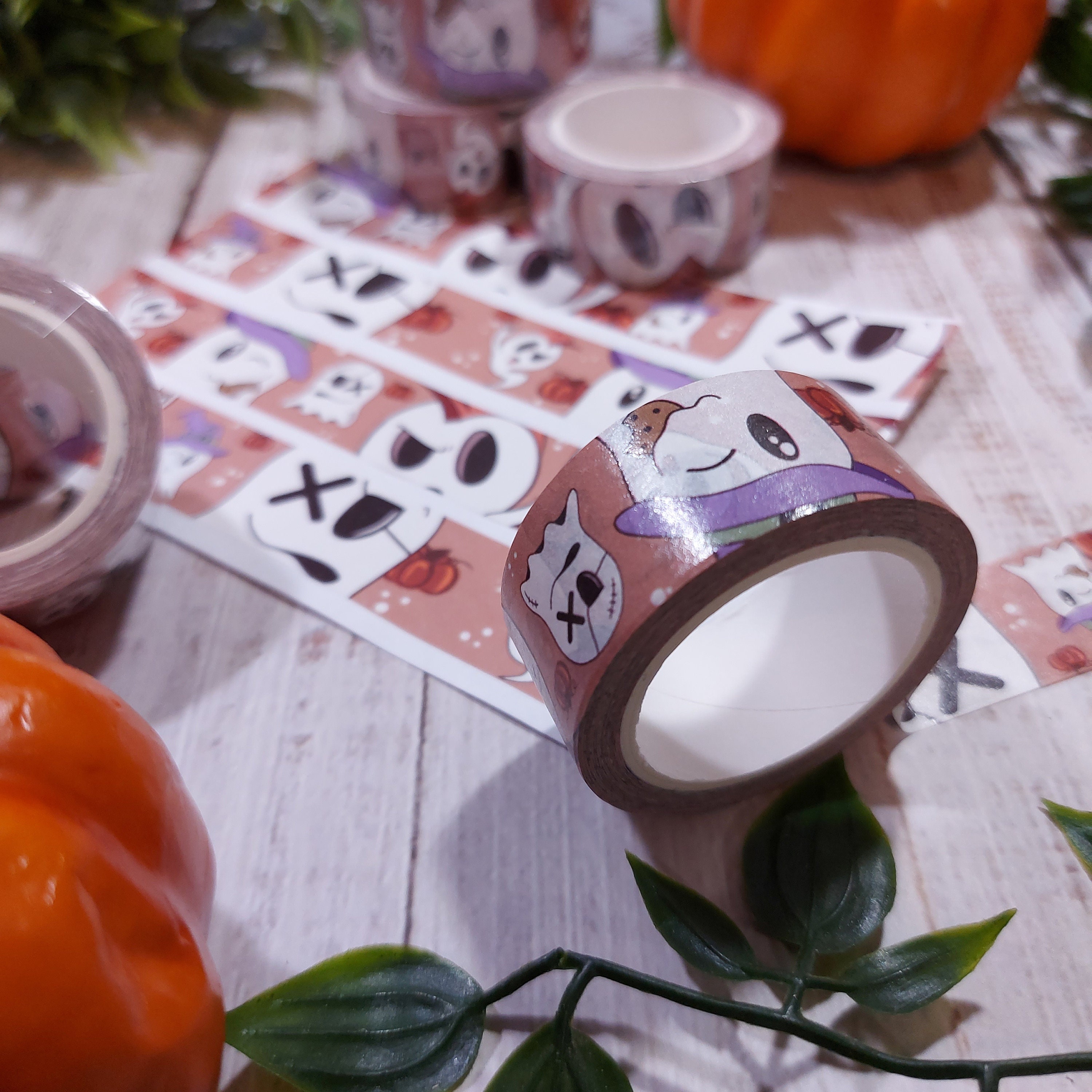 Ghost Washi Tape  Witchy, Halloween, Decorative Tape – jadehollydesign