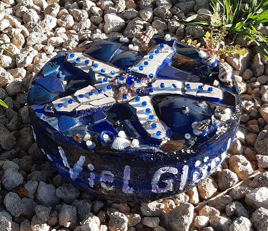 Lucky stone to activate your luck with the saying: Good luck, molta fortuna