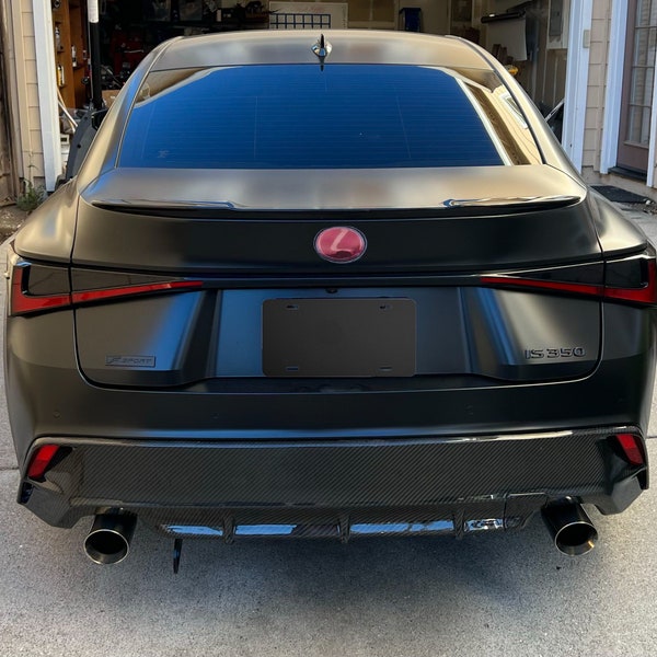 Lexus Rear Emblem Tint Overlay 2021+ (250,200T,300,350,500)