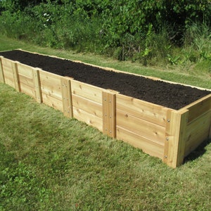 Cedar Raised Garden Bed 2&#39; X 12&#39; X 16.5&quot;H