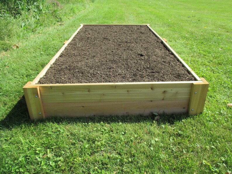 Cedar Raised Garden Bed 4' X 8' X 11h Etsy