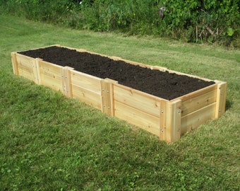 Cedar Raised Garden Bed 2' X 8' X 11"H