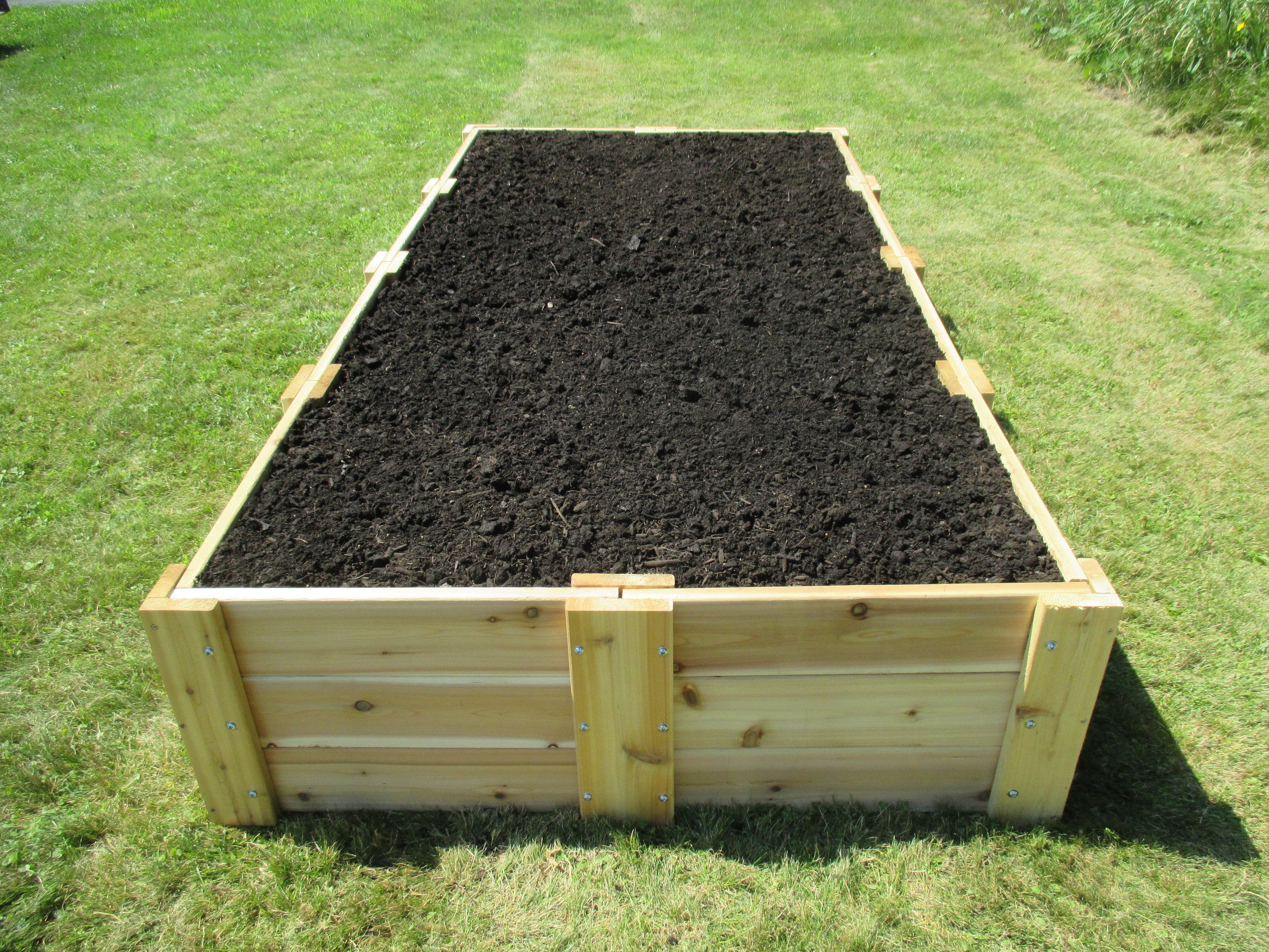 Cedar Raised Garden Bed 4' X 8' X 16.5h Etsy