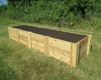 Cedar Raised Garden Bed 2' X 8' X 16.5"H