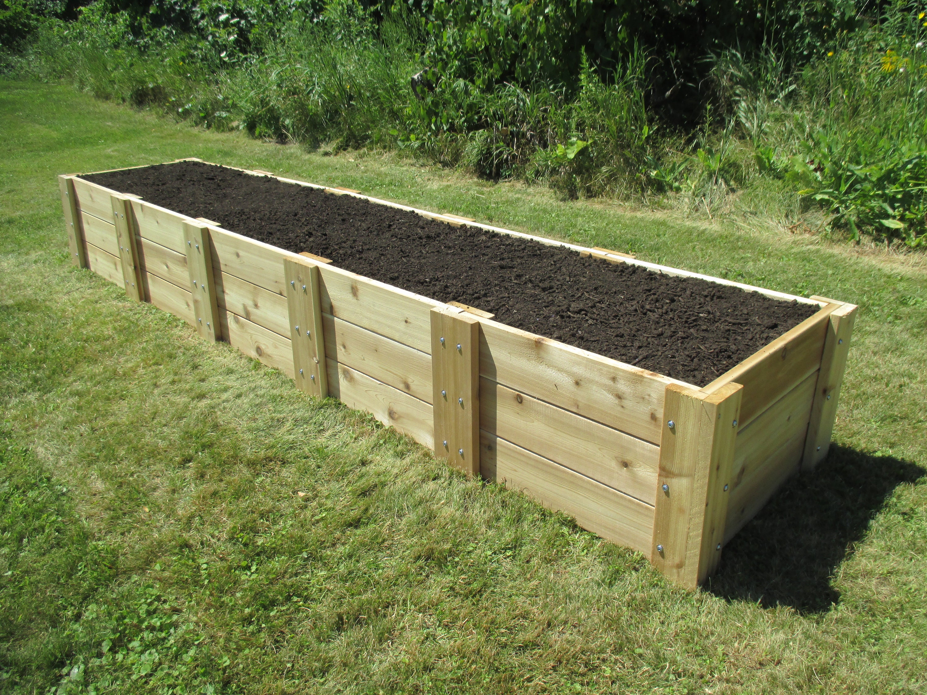 Cedar Raised Garden Bed 2' X 10' X 16.5h Etsy