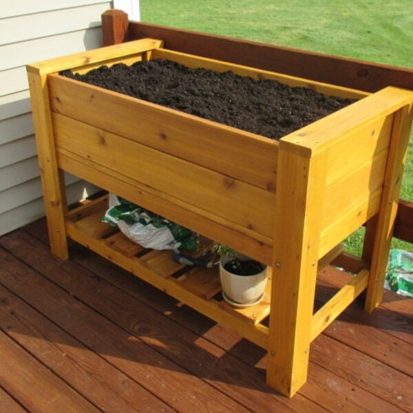 Elevated Planter Box Etsy