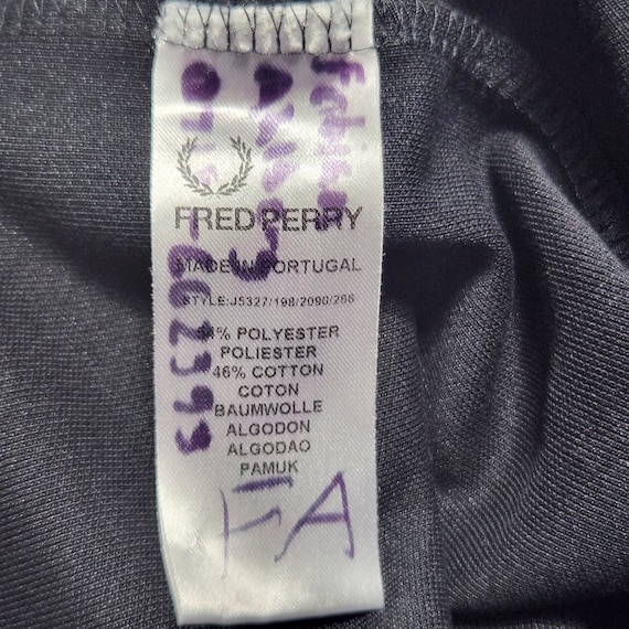 Vintage Fred Perry Zip Track Top Track Jacket Tra… - image 7
