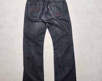 Levi's Levis Strauss Jeans Pants Trousers Special Edition Center Label Red Stitch Wide Straight Leg