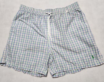 Vintage Polo Ralph Lauren Shorts Swimwear Pants Embroidery Checked
