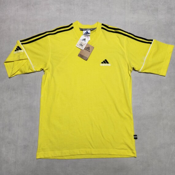 Deadstock Vintage Adidas 90s V-neck Sport T-shirt Tee 3 Deadstock Vintage Adidas 90s V-neck Sport T-shirt Tee 3