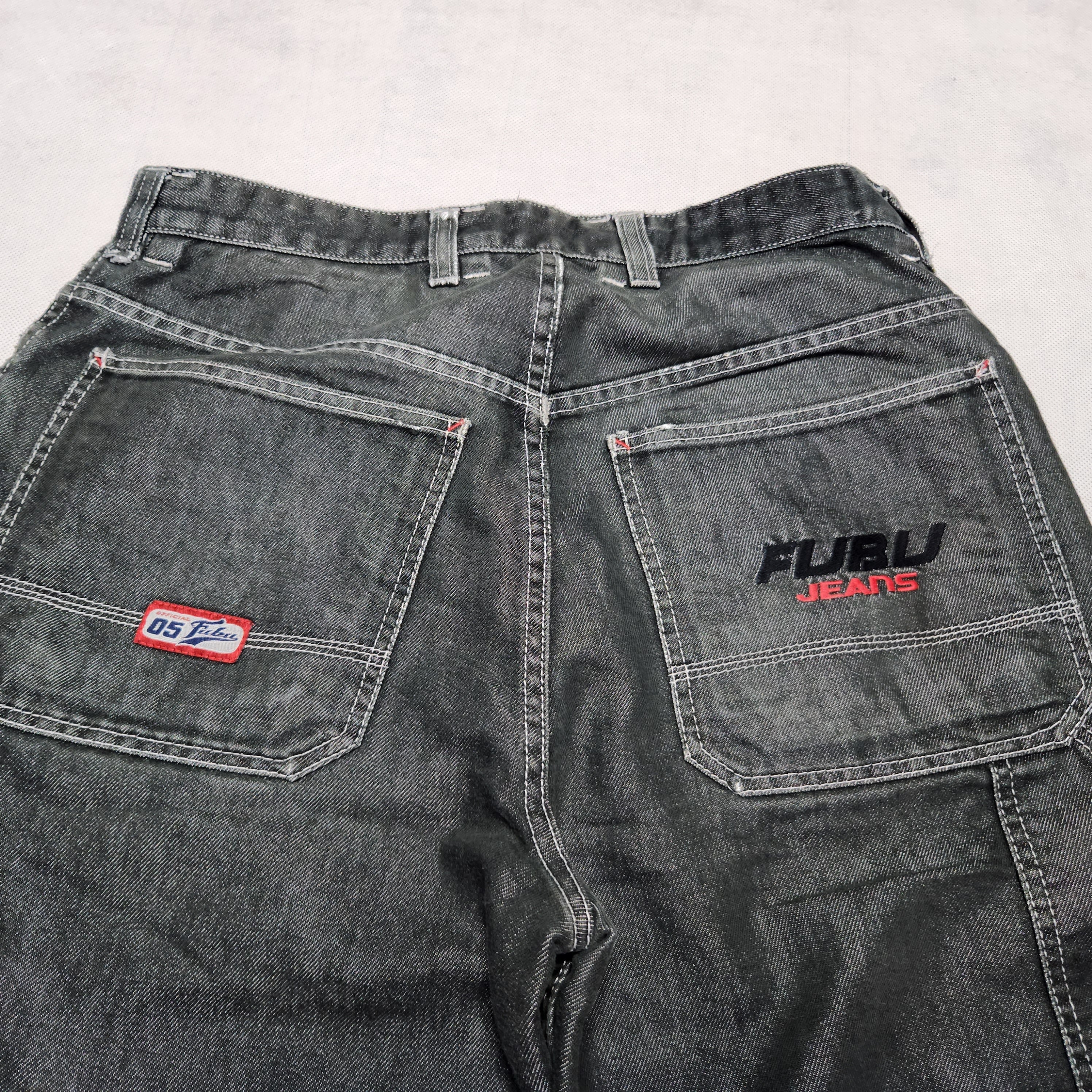 パンツ 1990's FUBU rigid denim pants buggy Buy Fubu Jeans Reversable Pants Trousers Embroidery Patch Workwear