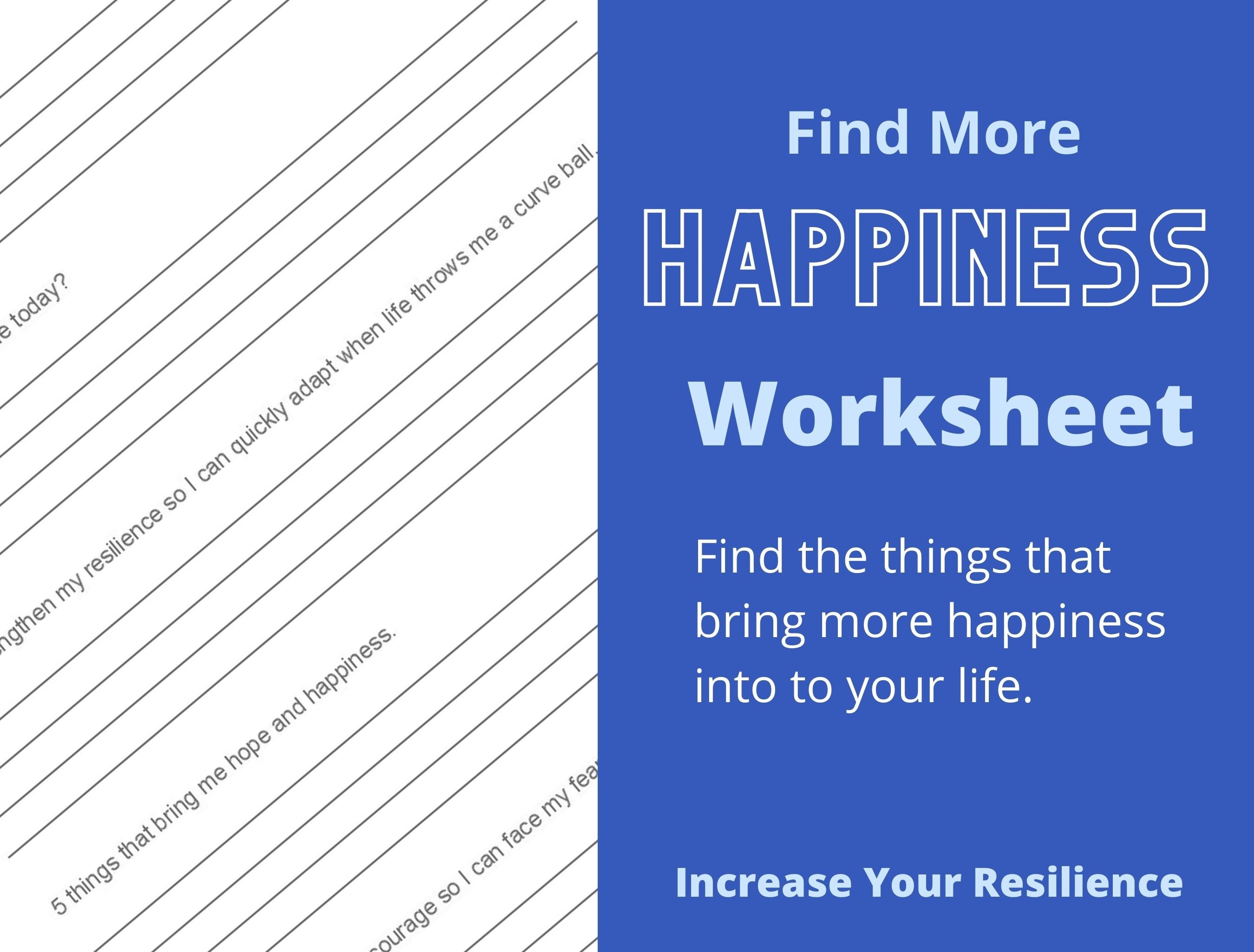 Easy 7-page Positivity Worksheet Find More Joy Be More - Etsy
