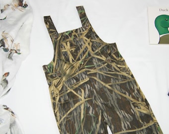 4T Toddler Mossy Oak Camo Overalls: Duck Hunting Outfit