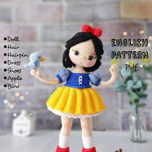 Tutorial Amigurumi Principessa - Schema Digitale Inglese