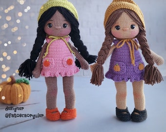 Sasha Doll Pattern, Amigurumi Doll Pattern, Amigurumi Tutorial, English Pattern Pdf