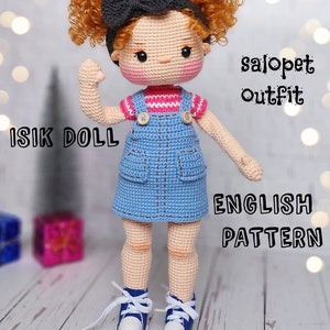 Amigurimi Cute Crochet Doll ISIK Baby Body& Outfit