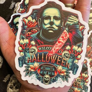 Michael Myers Stickers - Horror Movie Stickers - Car Motorcycle Tumbler Window Journal Notebook Planner