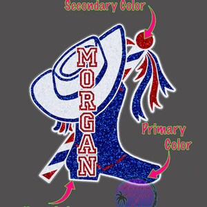 Drill Team Glitter Stickers & Magnets - Personalized Team High School ...