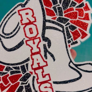 Drill Team Glitter Stickers & Magnets - Name Boot Hat Pom-poms ...