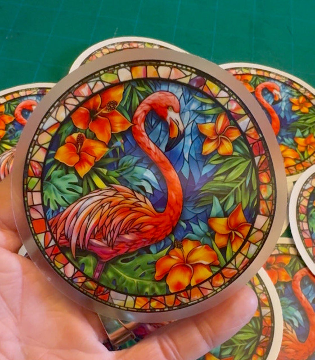Flamingo Stickers #5 - Large 3.5