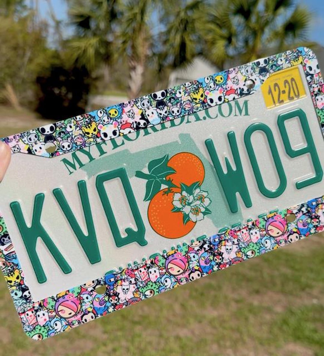 Kawaii License Plate Framenull