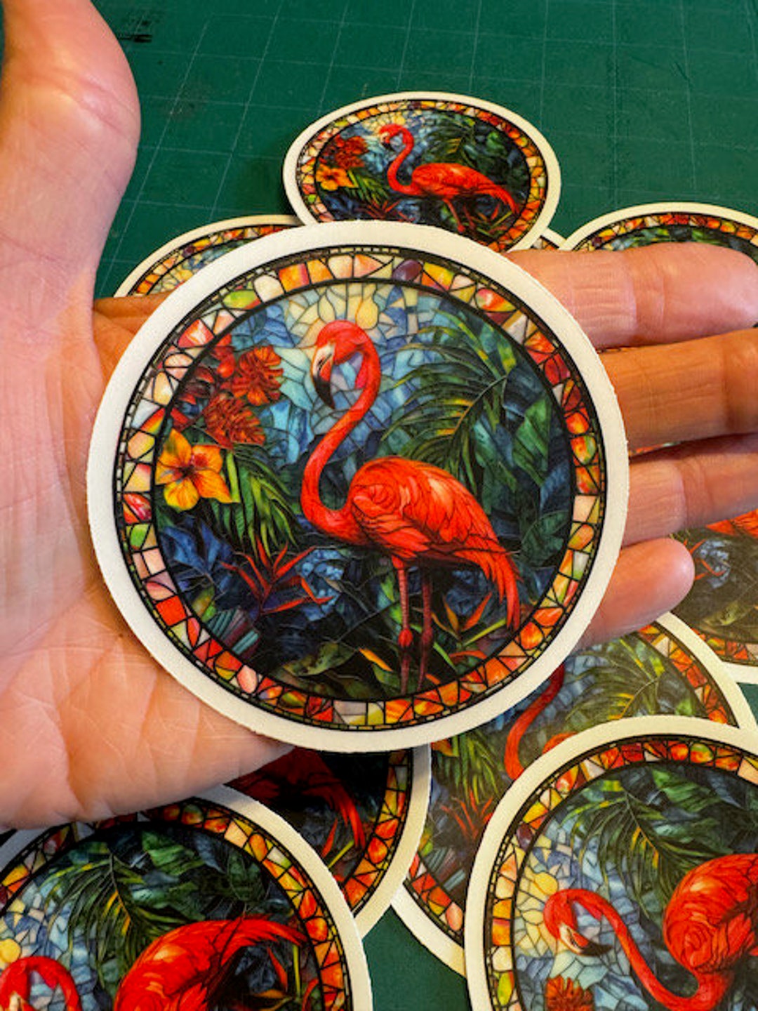 Flamingo Stickers #7 - Large 3.5