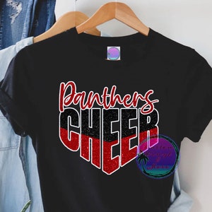 Custom Glitter BIG Cheer T-Shirts - School Team Name Cheerleader - Spirit Pride - Cheer Pep Squad