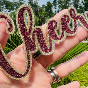 Cheer Glitter Stickers- 