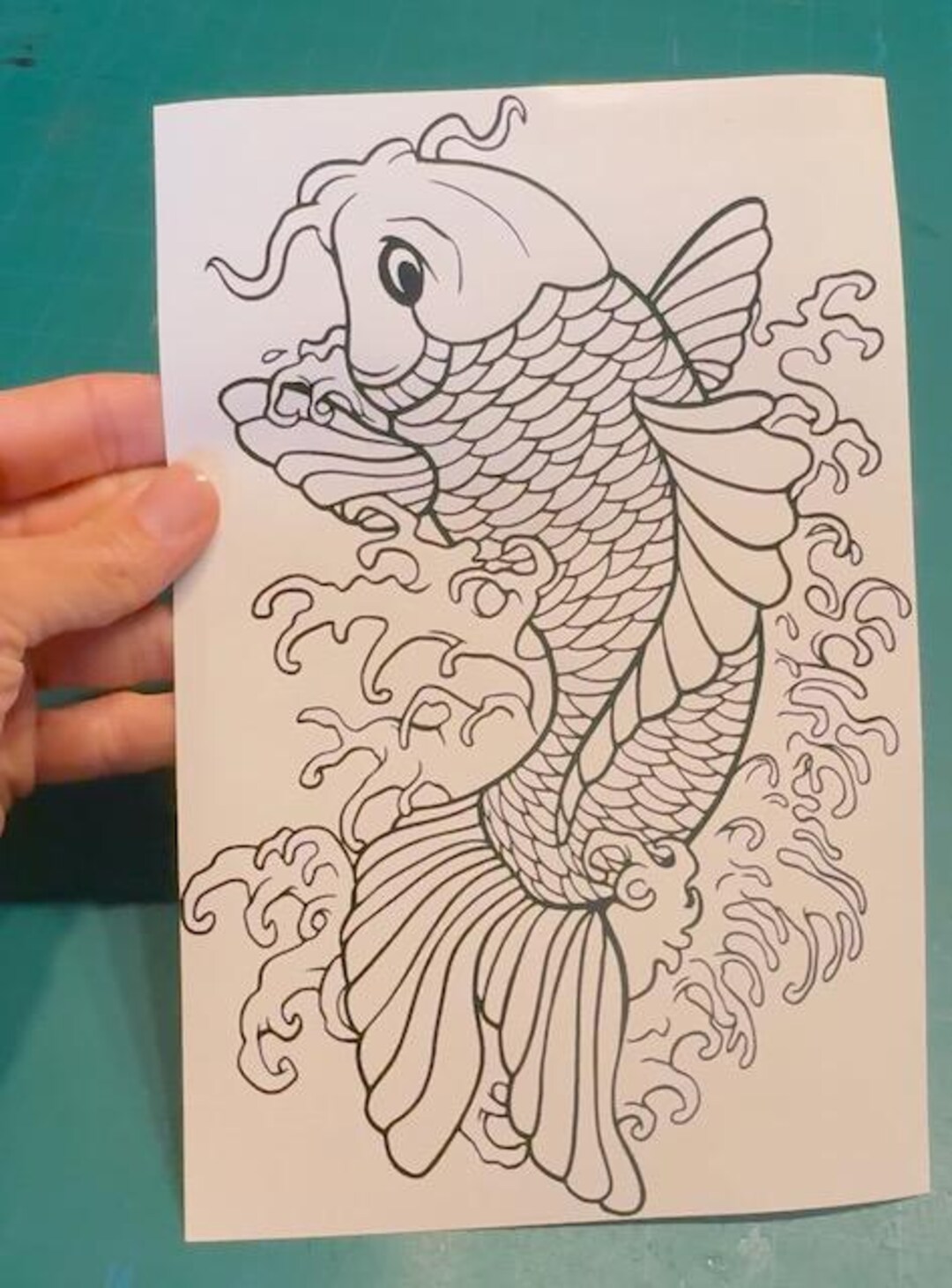 DXYMOO Koi Fish Car Sticker Decal - Japanese Carp Design For Motorcycle, Window, Dirt Bike (13x10cm)