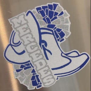 Drill Team Glitter Stickers & Magnets - Name Boot Hat Pom-poms ...