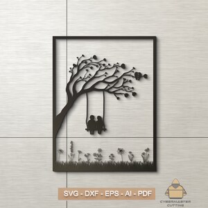 Cute Couple wall art laser cut file, couple model pattern instant download SVG DXF Vector files digital - couple metal wall art
