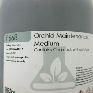 Orchid flask medium P668 - Germination and Replate/Maintenance (agar / no agar)