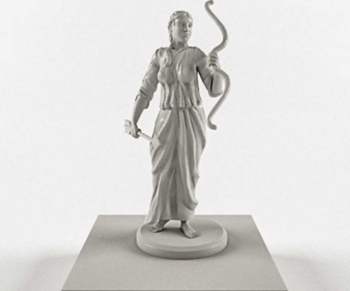 Greek Goddes Artemis Statue Stl Files for 3D Printer 3D Etsy Ireland