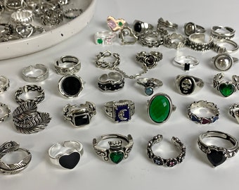 Ringvormige dikke ring, verstelbare punkring, ins wind gotische ringen, boho ring, statement ring, unisex punk sieraden