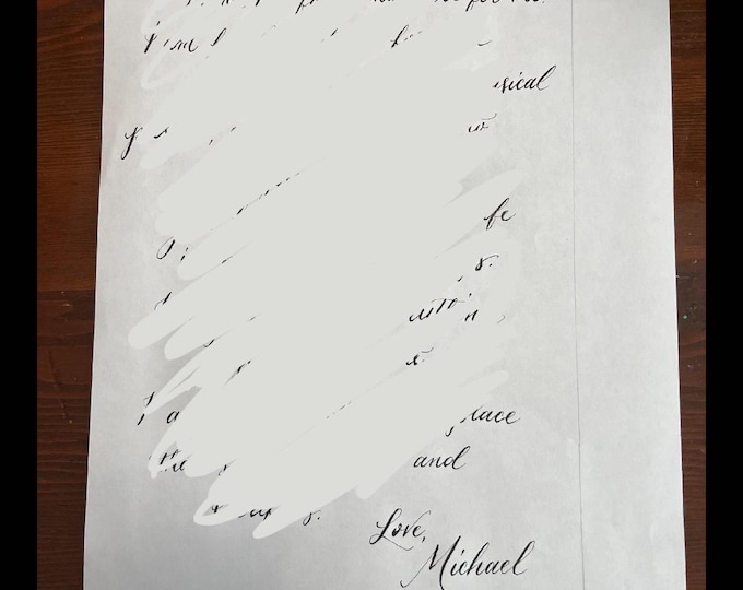 Custom Handwritten Letter - Etsy