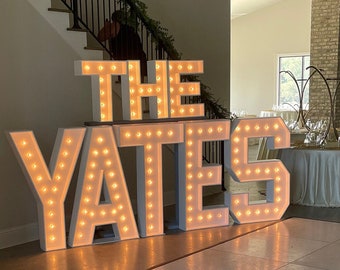 2ft / 4ft Marquee Letters, Large Light Up Alphabet, Large Light Up Numbers, Wedding Lights