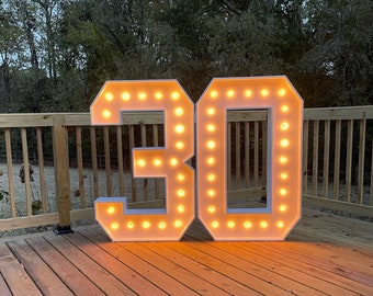 4ft Marquee Letters, Large Light Up Alphabet, Large Light Up Numbers, Wedding Lights