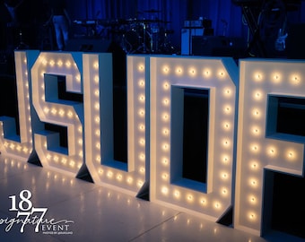 2ft / 4ft Marquee Letters, Large Light Up Alphabet, Large Light Up Numbers, Wedding Lights