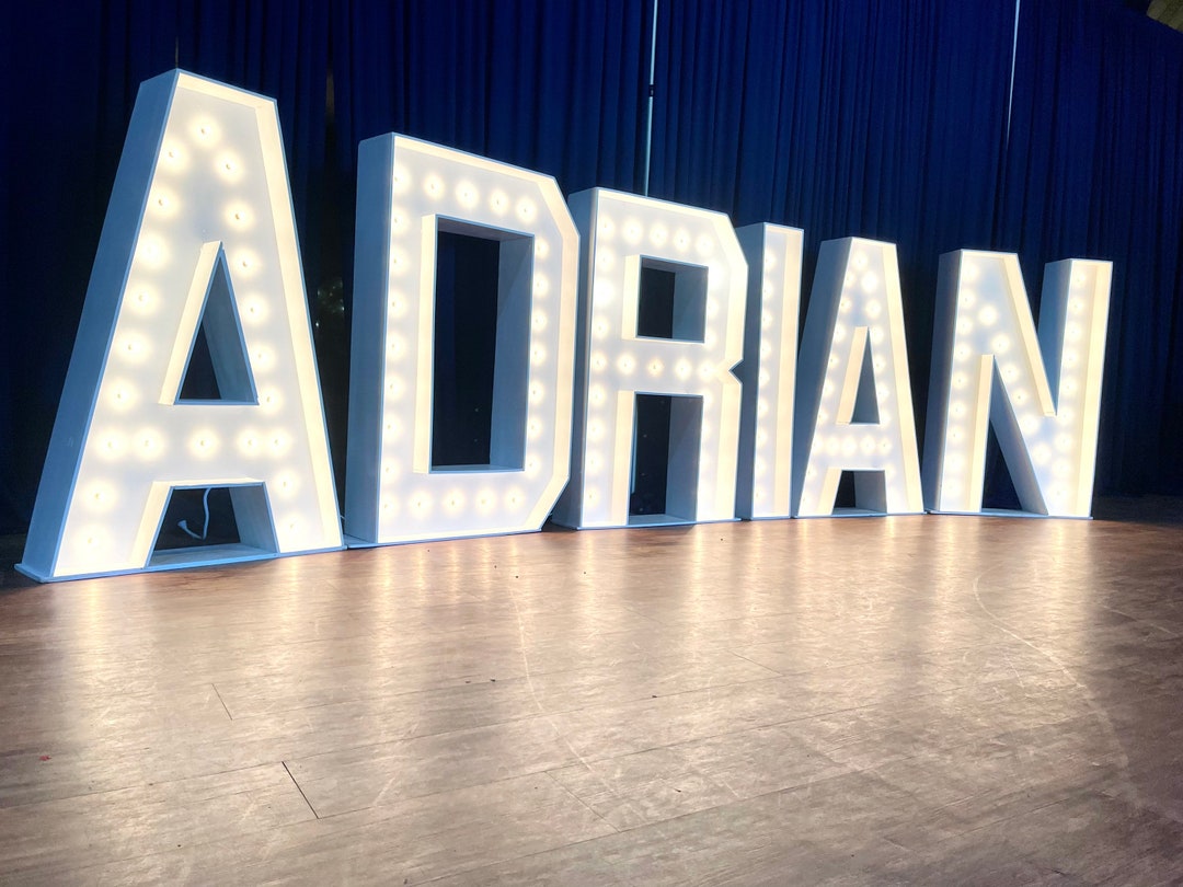 6wk Processing Time 4ft Marquee Lights Large Light up Etsy