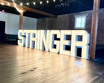 2ft / 4ft Marquee Letters, Large Light Up Alphabet, Large Light Up Numbers, Wedding Lights