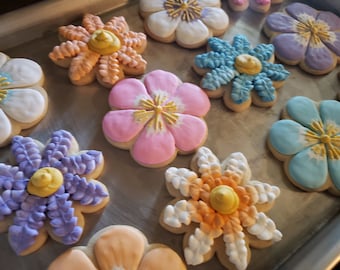 Flower sugar cookies