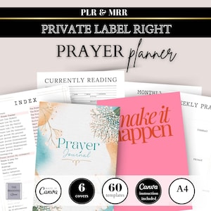 EDITIERBARE PLR Gebetstagebuch, MRR Resell Canva Gebetsvorlage, Glaubensplaner Kommerzielle Nutzung, Bibel Tracker, Bibelstudien Journal, Christian