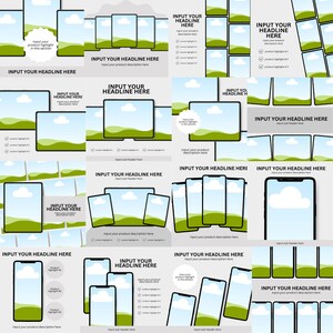 50 Mockup Templates Editable Canva Digital Planner Mockup Templates Digital Stickers Printables Canva Etsy Listing Templates for iPad Tablet
