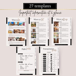 Commercial Resell Editable Travel Itinerary Template Canva PLR MRR Printable Travel Guide for Travel Agent Mobile Itinerary Vacation Plan