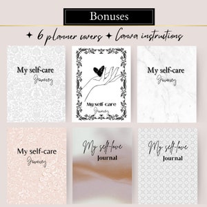 PLR digital planner, self care digital planner, printable planner,Resell Right Printable, Canva Templates Commercial Use, mental health planner, hyerlinked  planner, sleep tracker, gratitude, manage anxiety tracker,  editable canva template